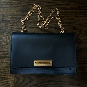 Zac Posen Black Leather Chain Bag